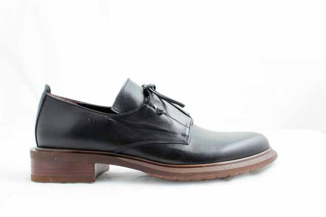 7083 Black Women's Lace-Up Shoes