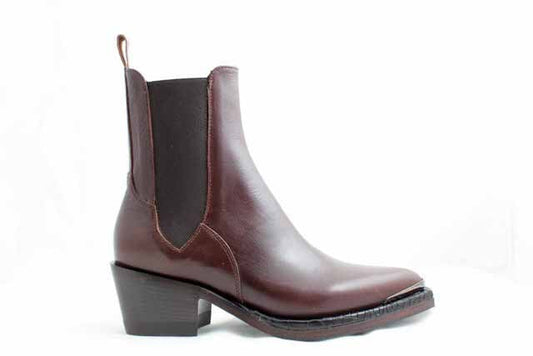7181A Dark Brown Women's Ankle Boots
