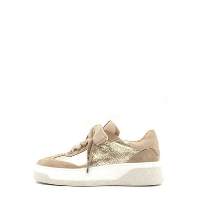 8531C Tan & Gold Women's Sneakers