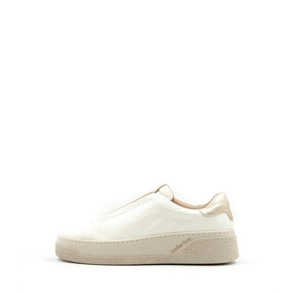 8533B Cream Patent Women's Leather Sneakers