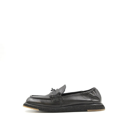 8742 Black Women's Leather Loafers