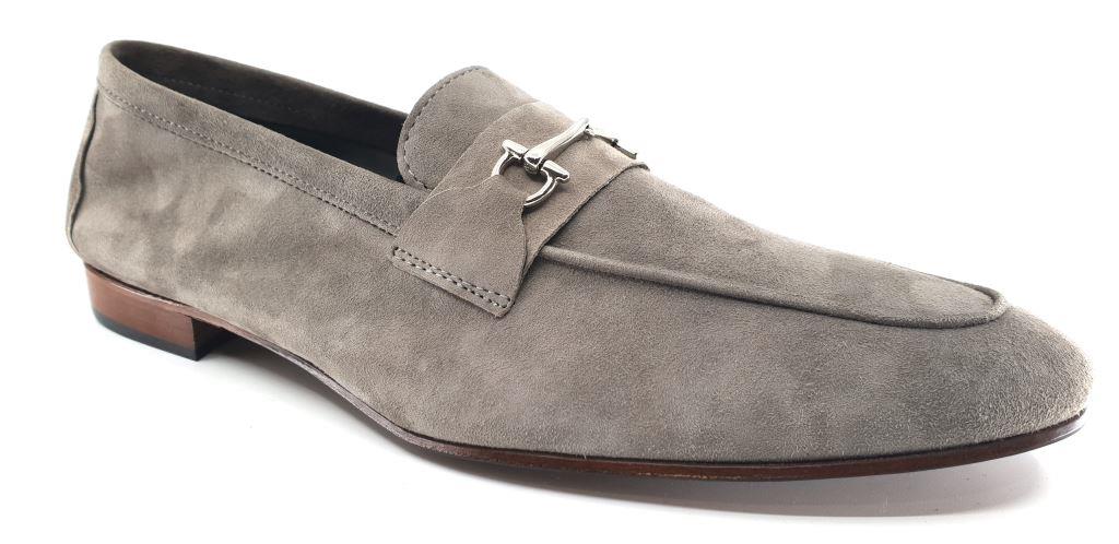 Acri Simon Grey Suede Men's Horsebit Loafers | Men's Shoes – Euro Shoes